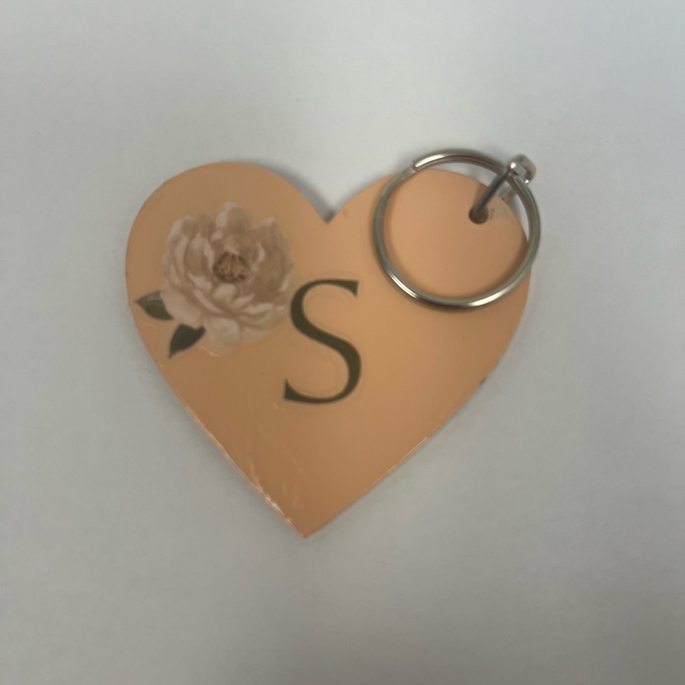 Floral Heart Keychain